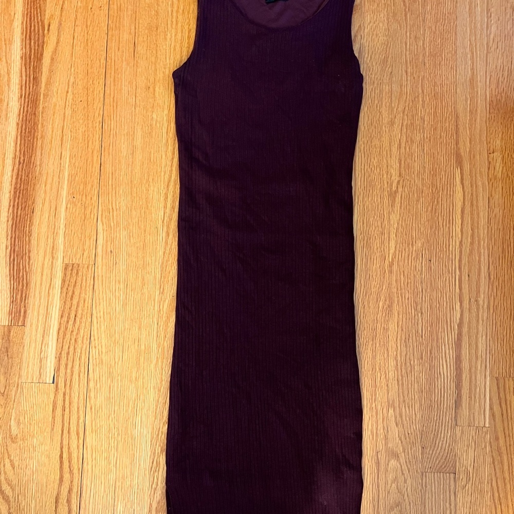 Olivaceous Purple Sleeveless Dress